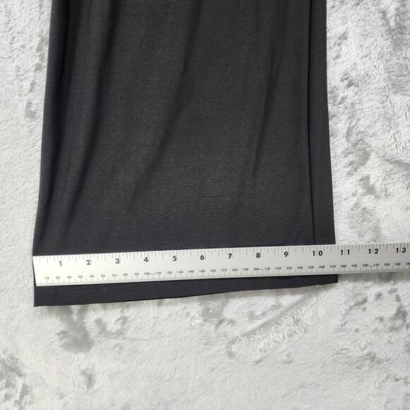J Mode USA Pants Womens XL Black Pull On Wide Leg Flare Fold Over Waist Stretch - Picture 11 of 12